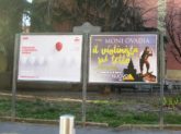 Affissioni pubblicitarie stendardini bifacciali